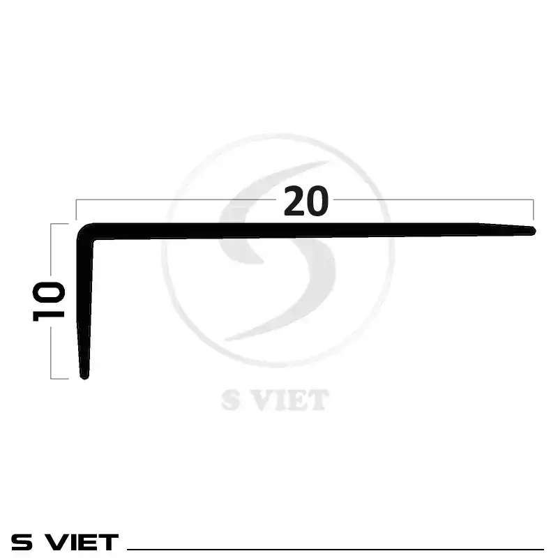 Nẹp Nhôm L10x20