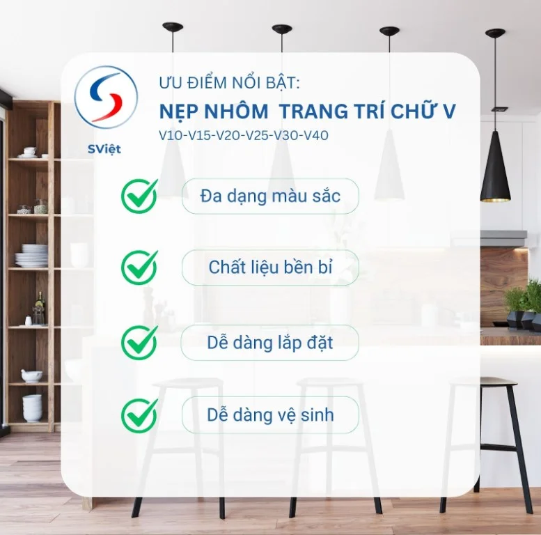 Nẹp Nhôm V15