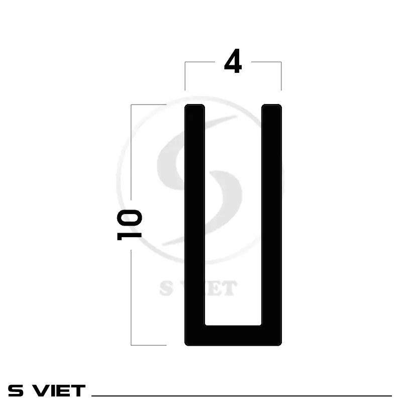 Nẹp Inox U4 mm