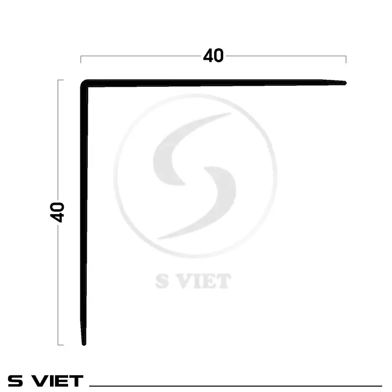 Nẹp Nhôm V40
