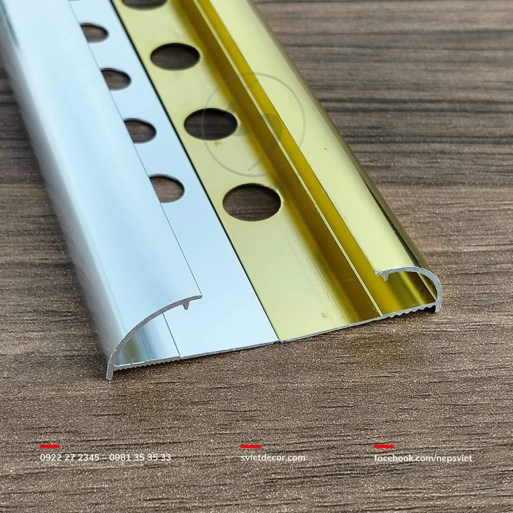 Nẹp nhôm góc, Nẹp Nhôm Bo Góc Tròn YC12