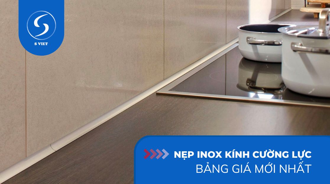 Giá nẹp inox kính cường lực