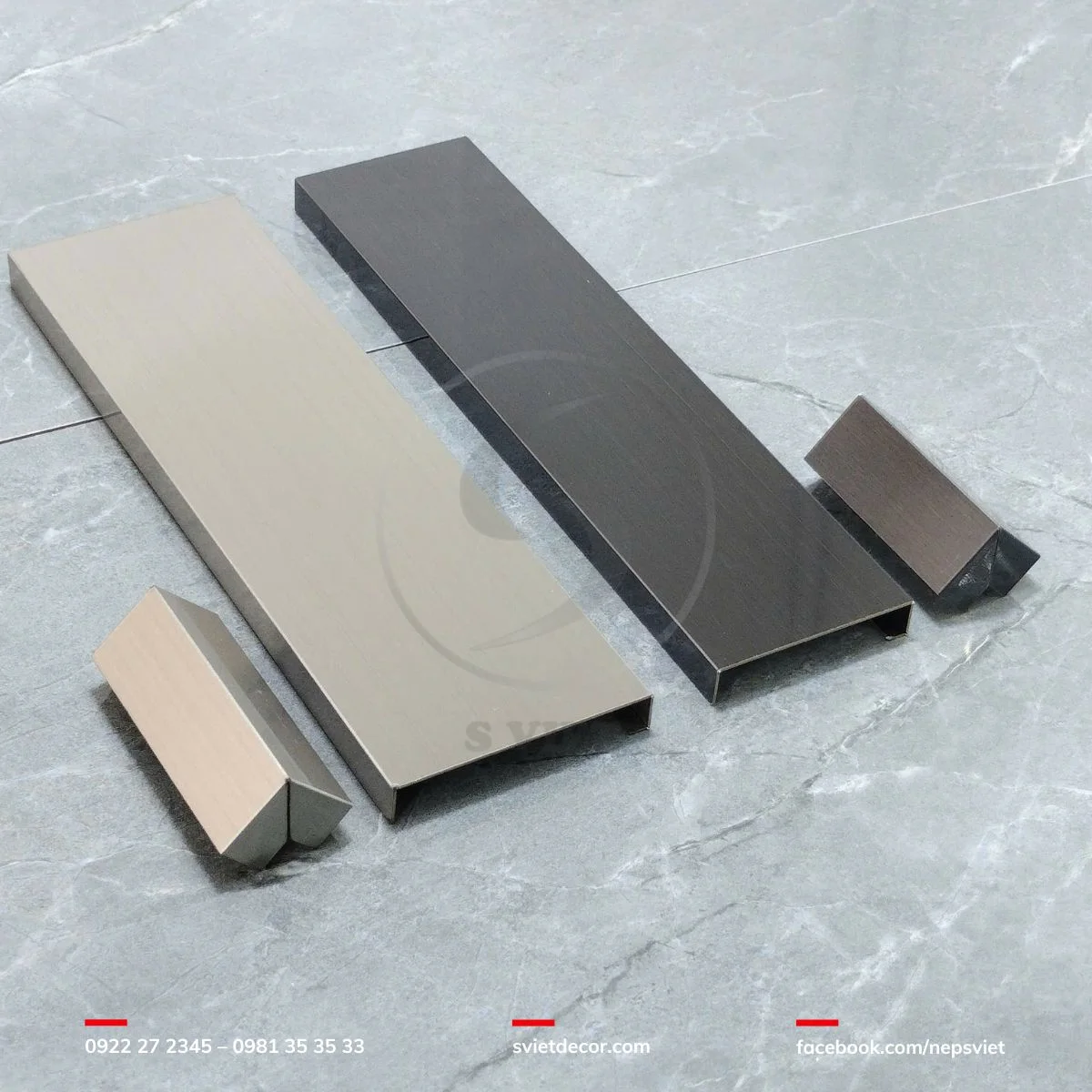 Nẹp Inox Chân Tường (nẹp len chân tường)