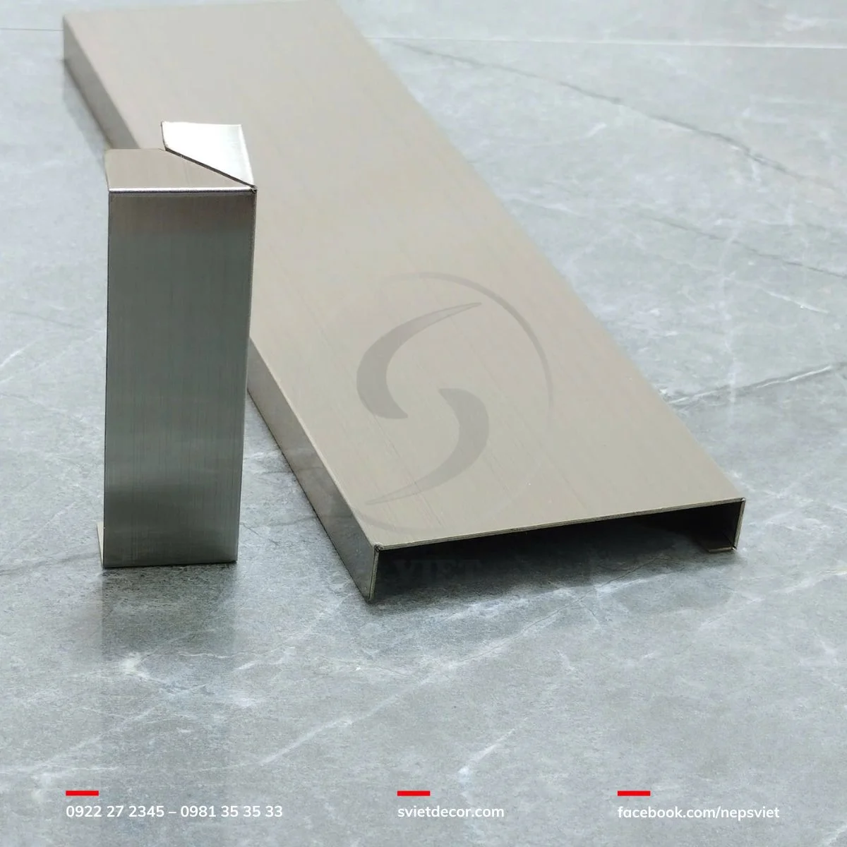 Nẹp Inox Chân Tường (nẹp len chân tường)