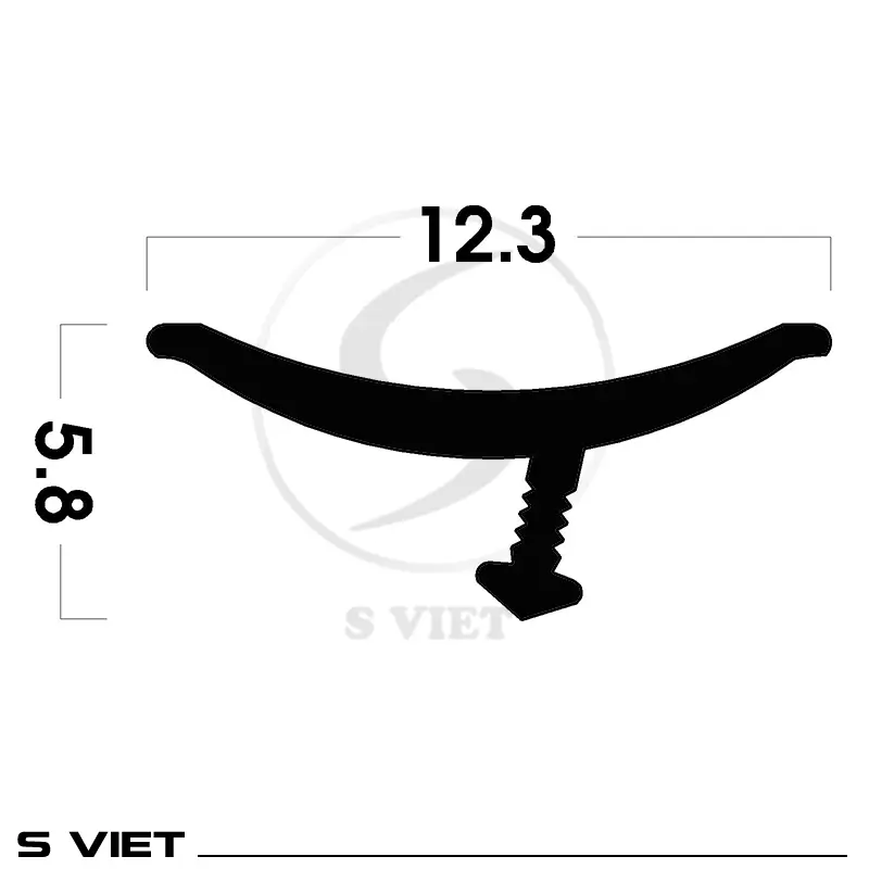Nẹp Nhôm Góc Trong MC6.8