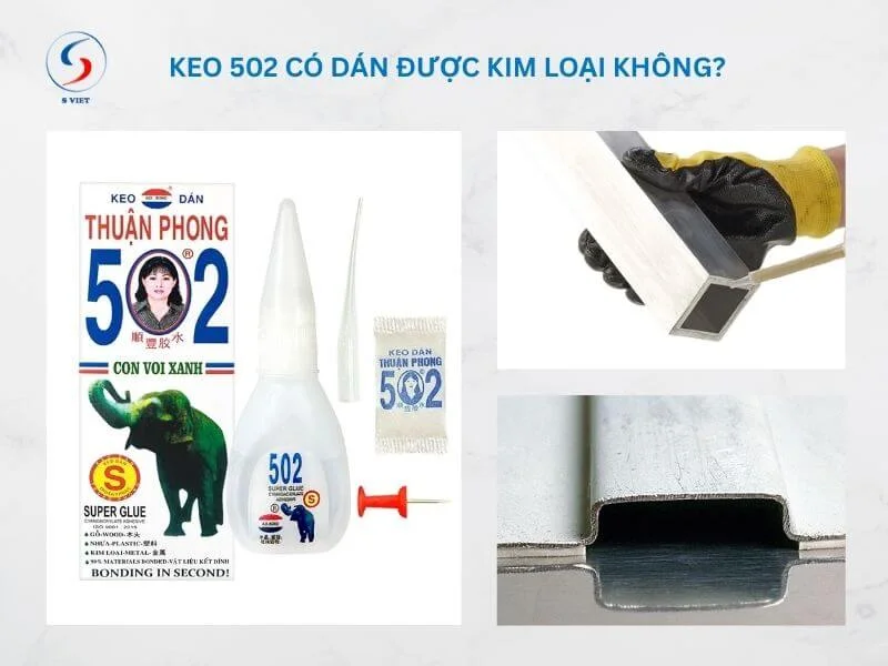 Keo 502 có dán được kim loại không? Mẹo dán sắt siêu chắc chắn và dễ làm