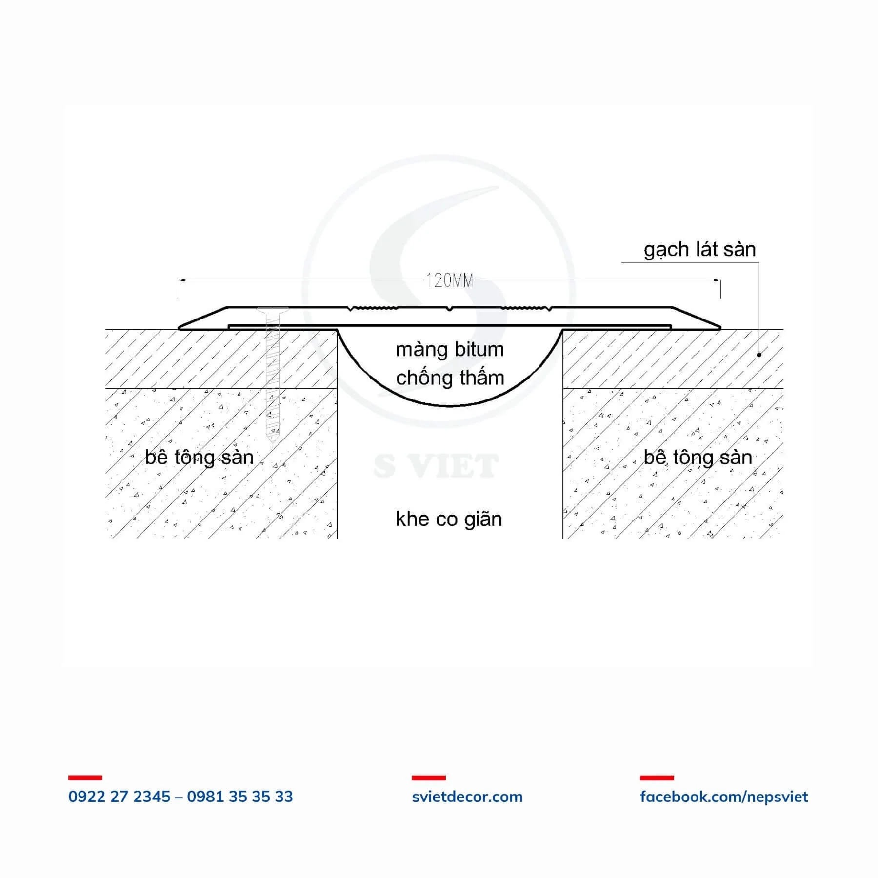 Nẹp Khe Co Giãn MP120