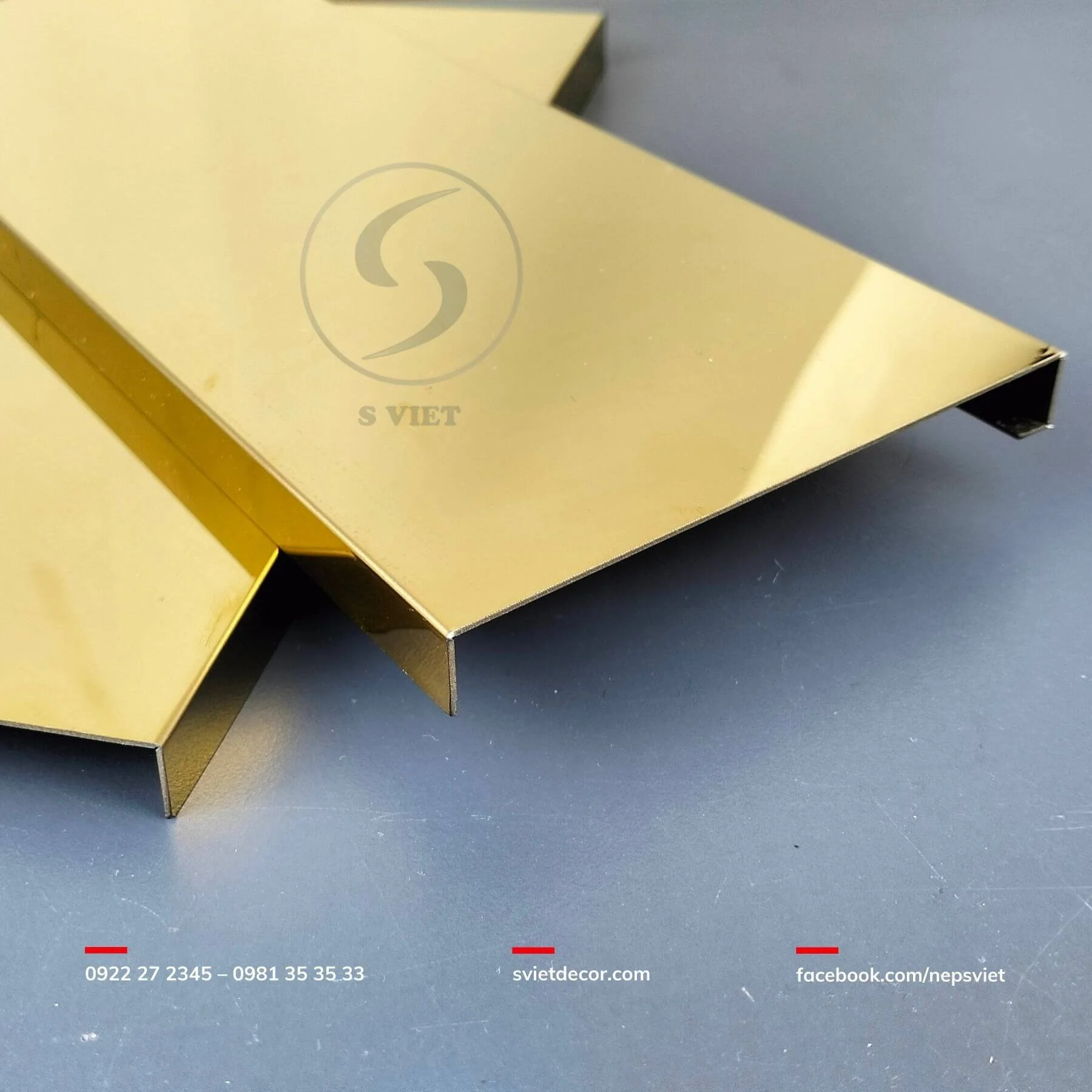 Nẹp Len Chân Tường Inox Kiểu Vuông