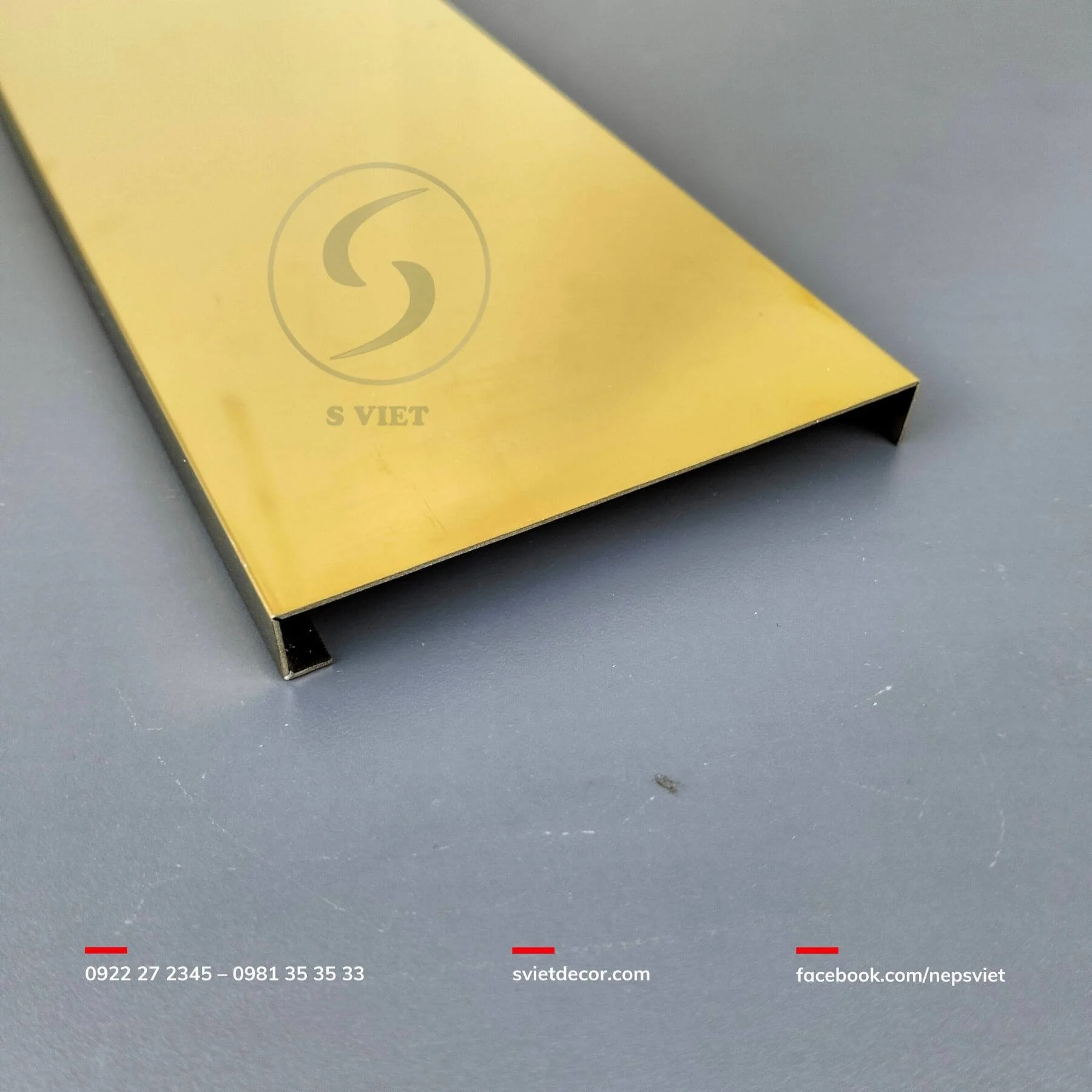 Nẹp Len Chân Tường Inox Kiểu Vuông
