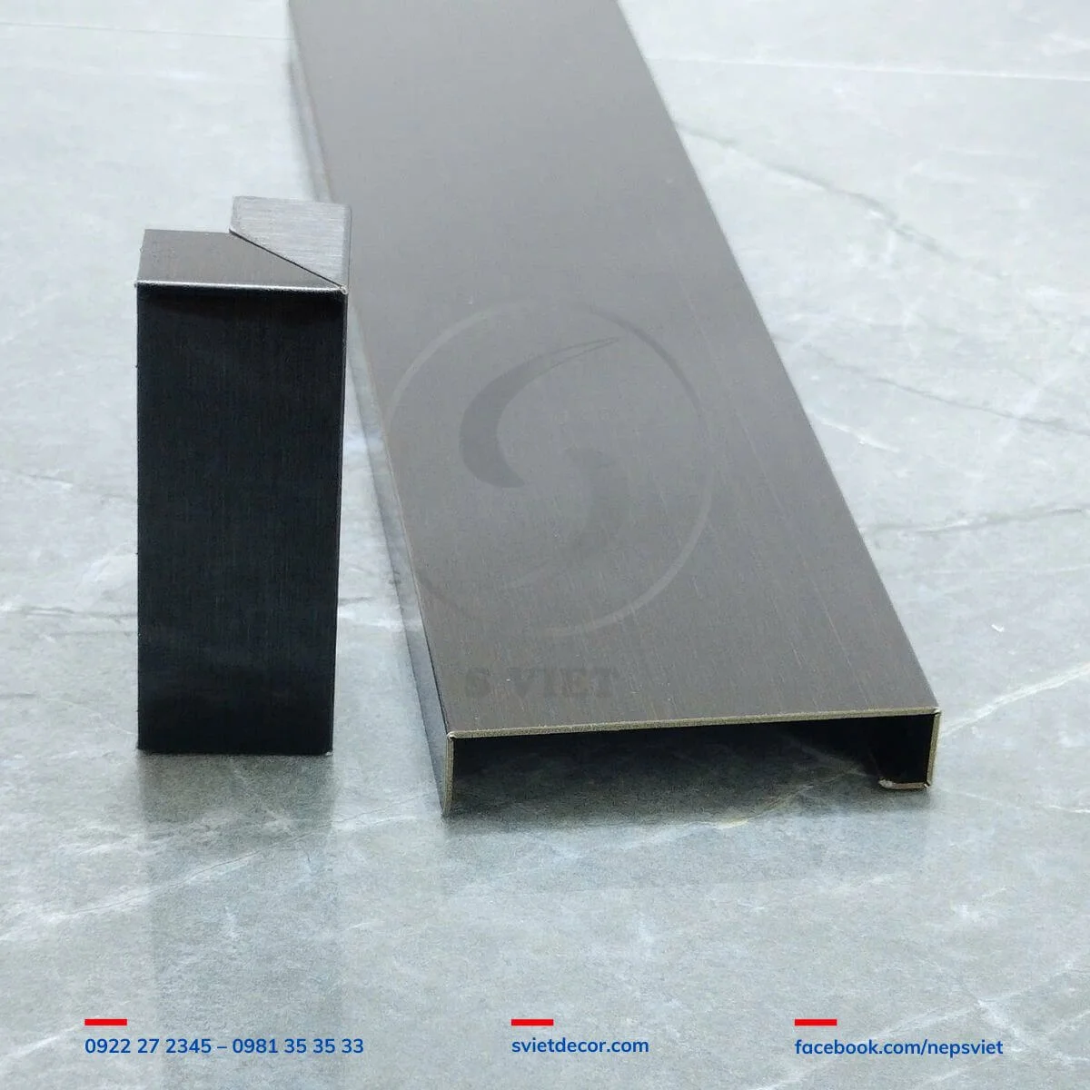 Nẹp Len Chân Tường Inox Kiểu Vuông