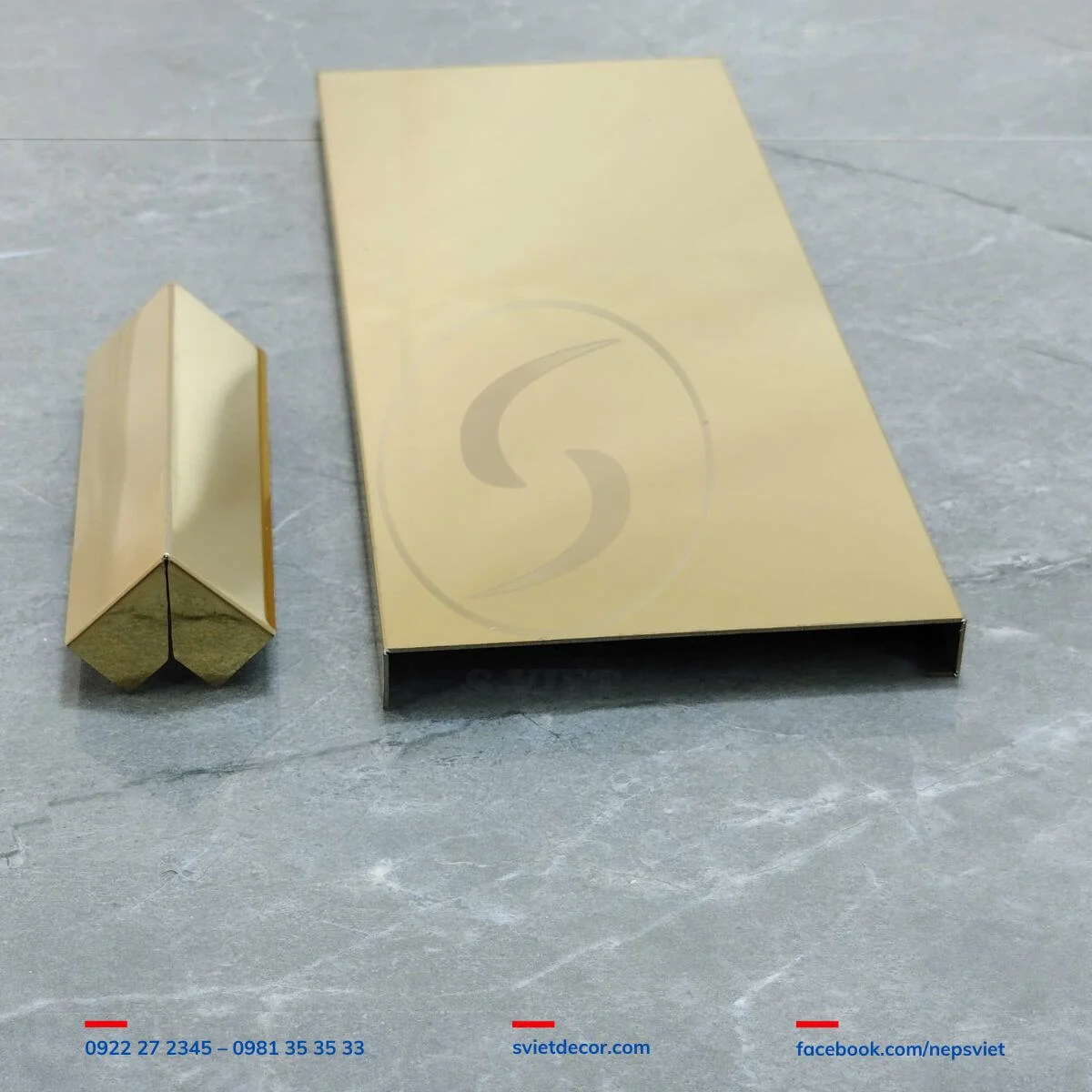 Nẹp Len Chân Tường Inox Kiểu Vuông