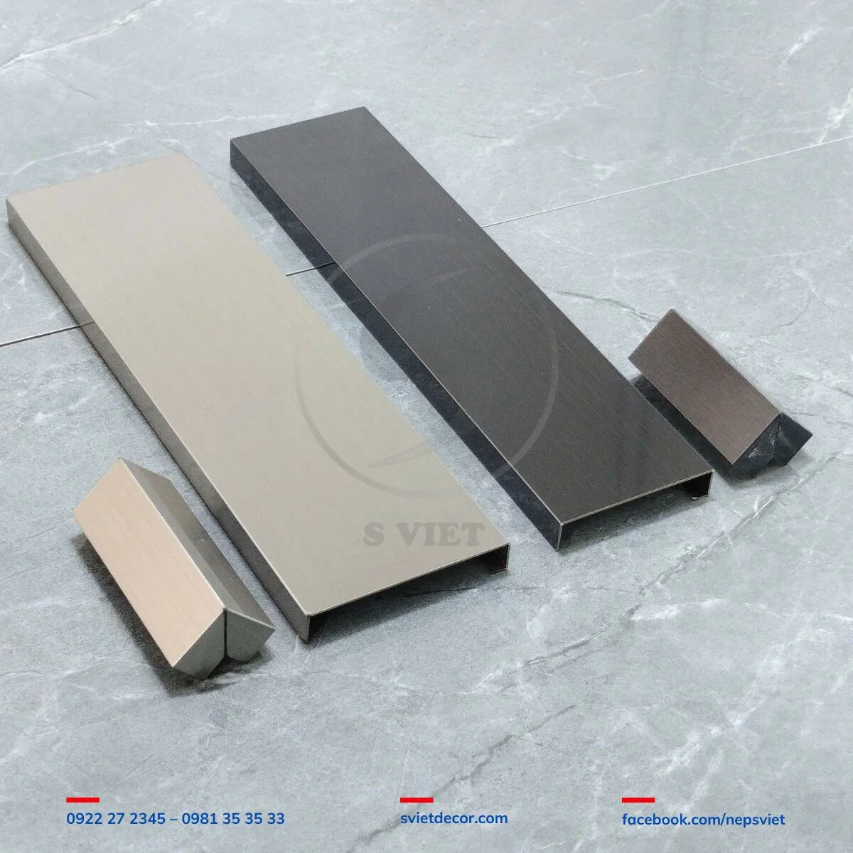 Nẹp Len Chân Tường Inox Kiểu Vuông