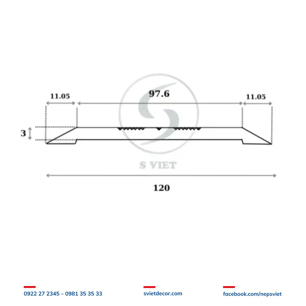 Nẹp Khe Co Giãn MP120