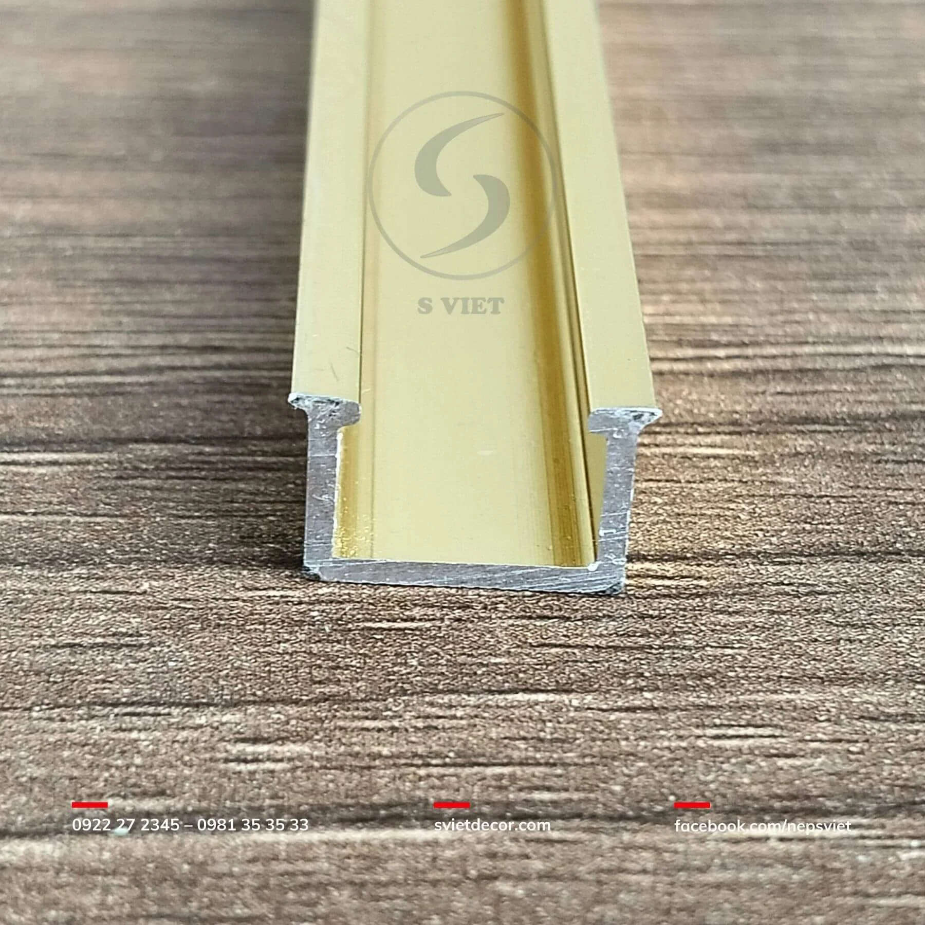 Nẹp U Nhôm 12mm