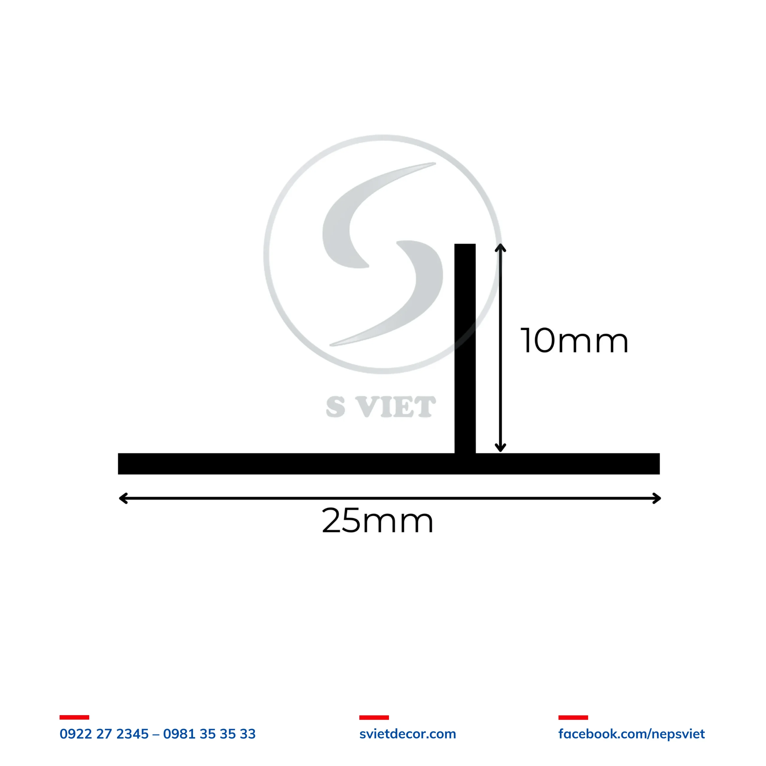 Nẹp Mốc Trát Tường T10