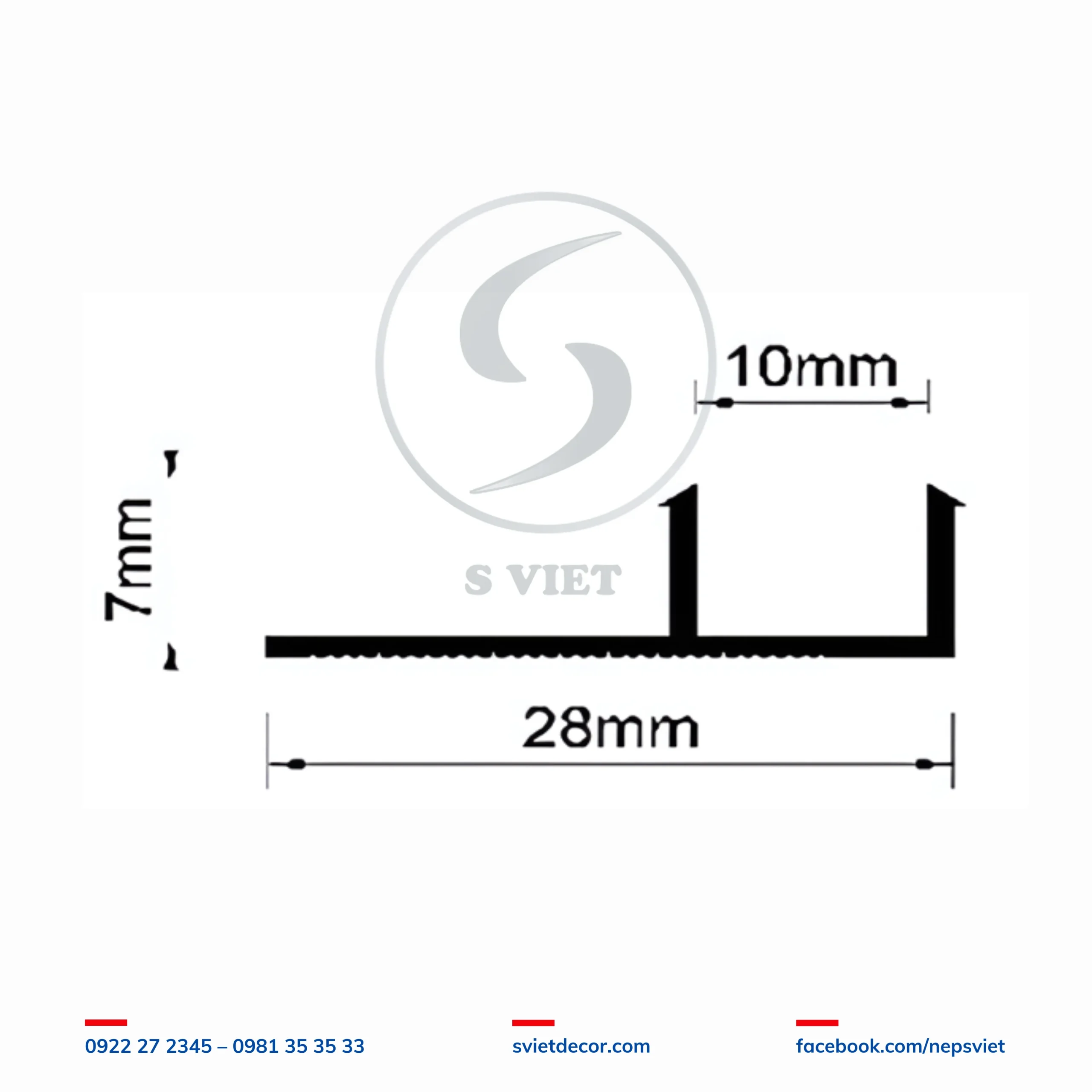 Nẹp Tách Khe Vật Liệu F10