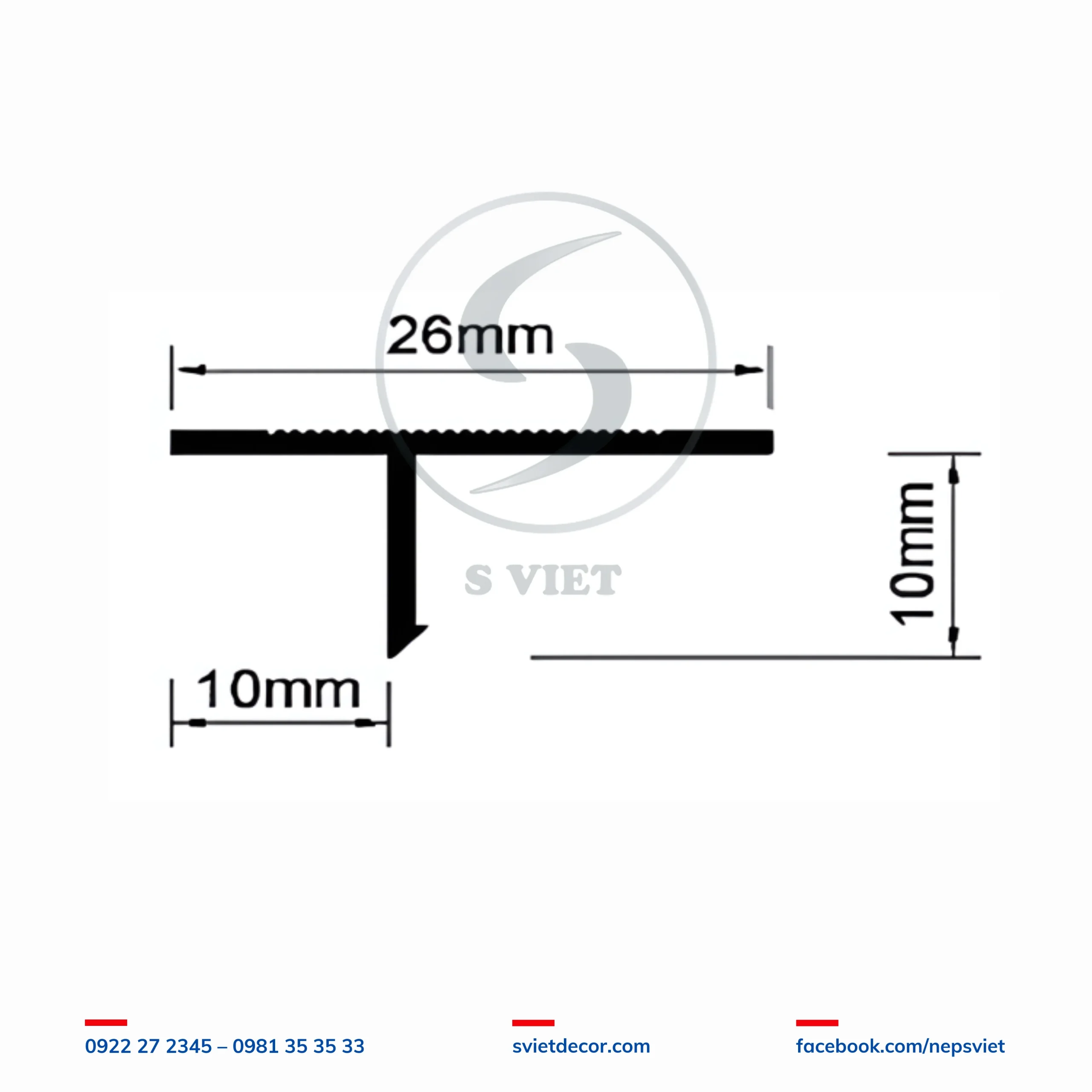 Nẹp Tách Khe TG10