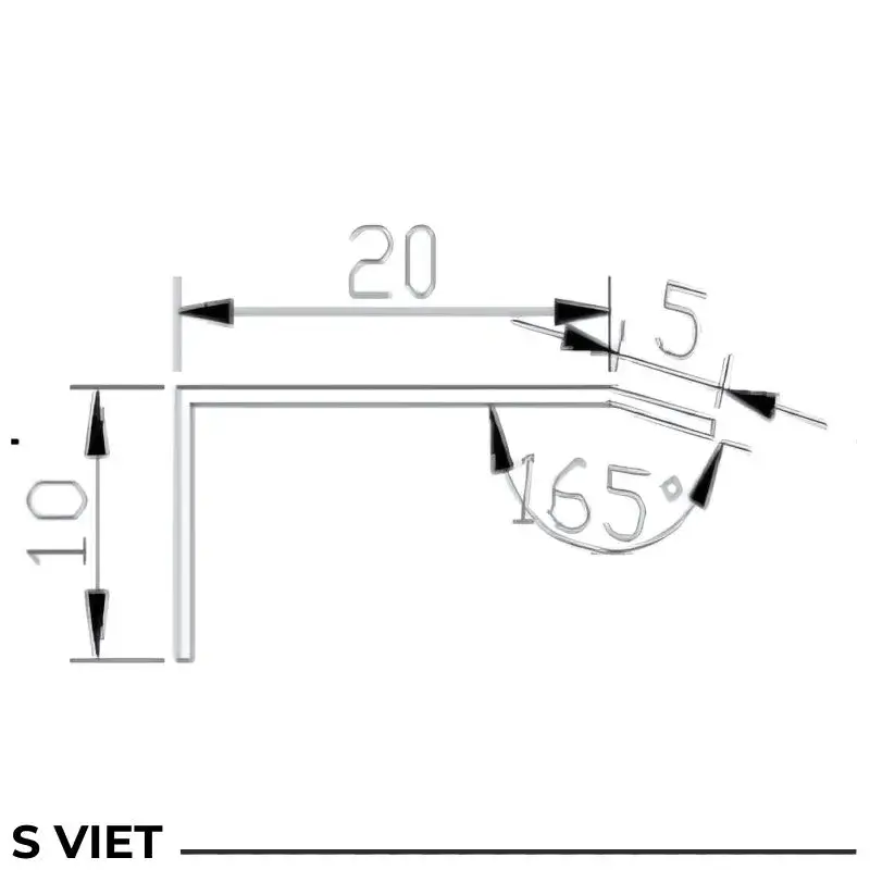 Nẹp Inox Chữ L25x10 mm