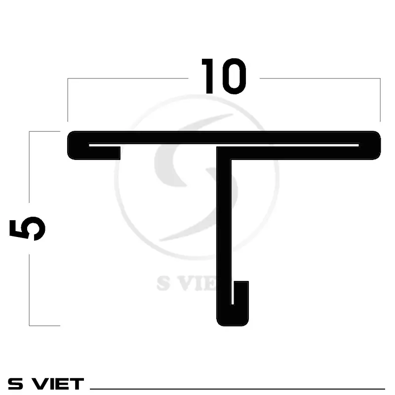 Nẹp Inox 304 T10 mm
