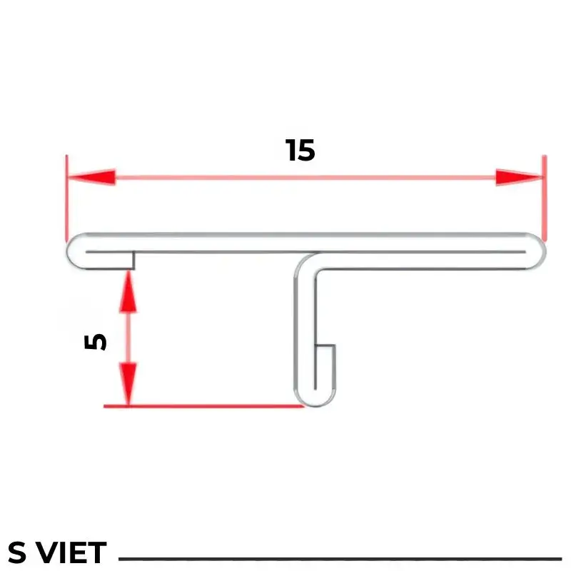 Nẹp Inox 304 T15 mm