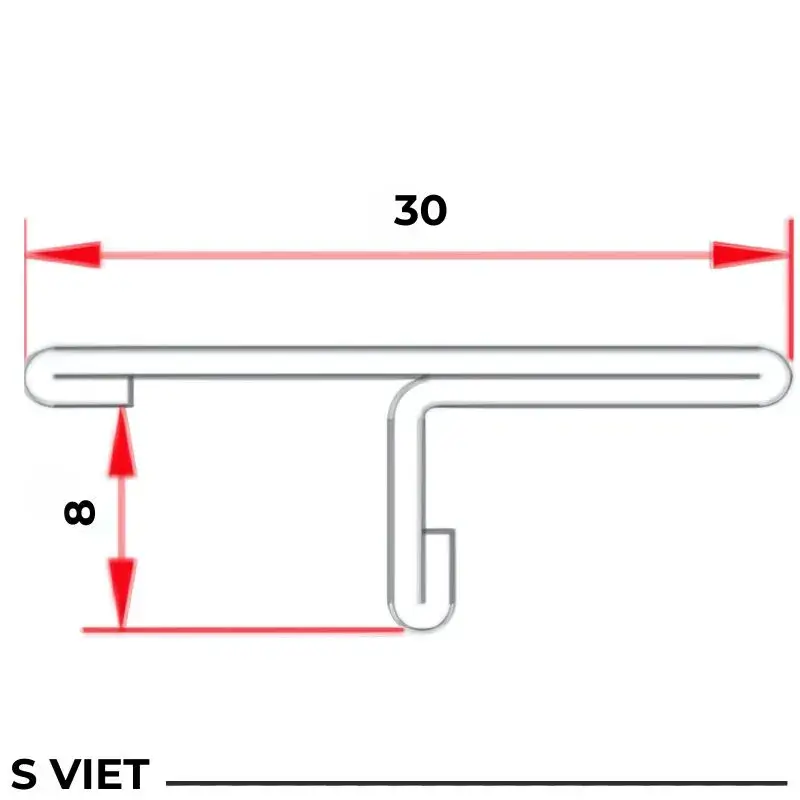 Nẹp Inox 304 T30 mm