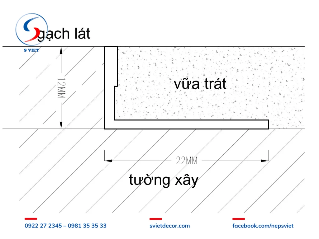 Nẹp Nhựa Chặn Vữa