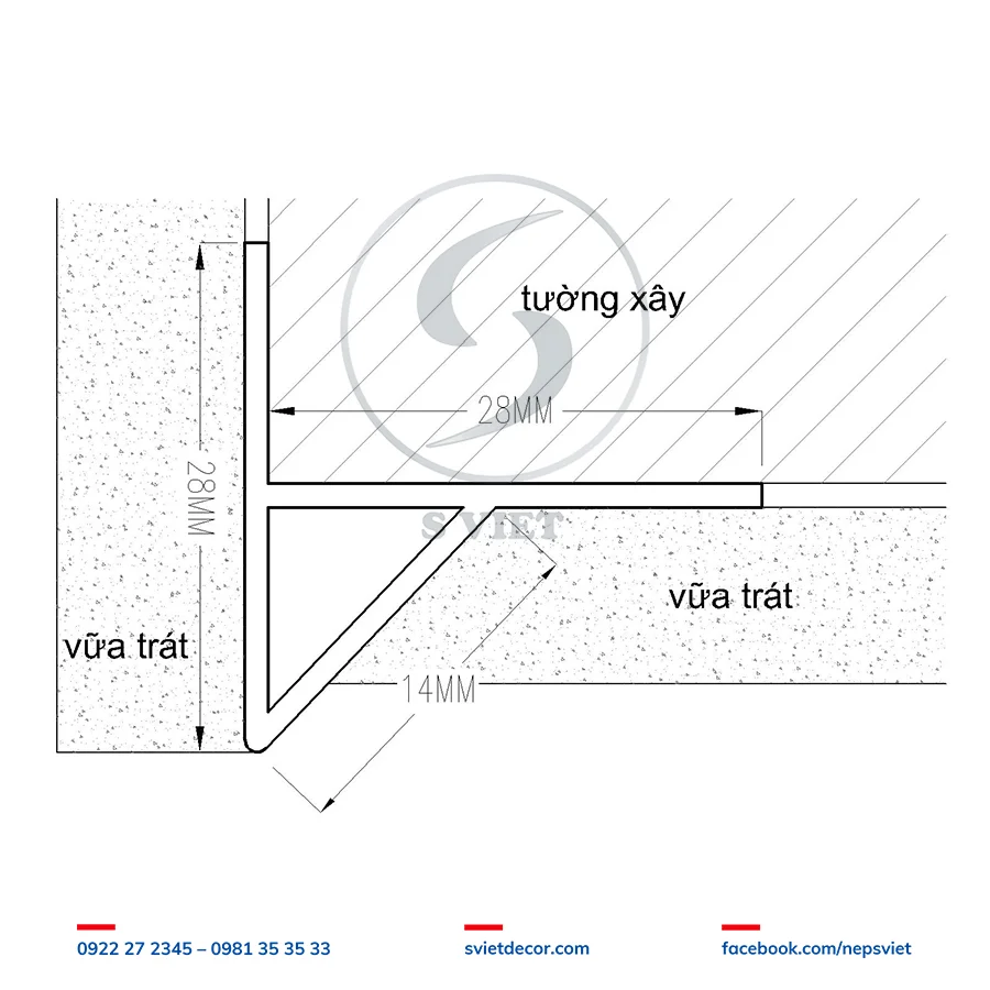 Nẹp Ngắt Nước Dưới