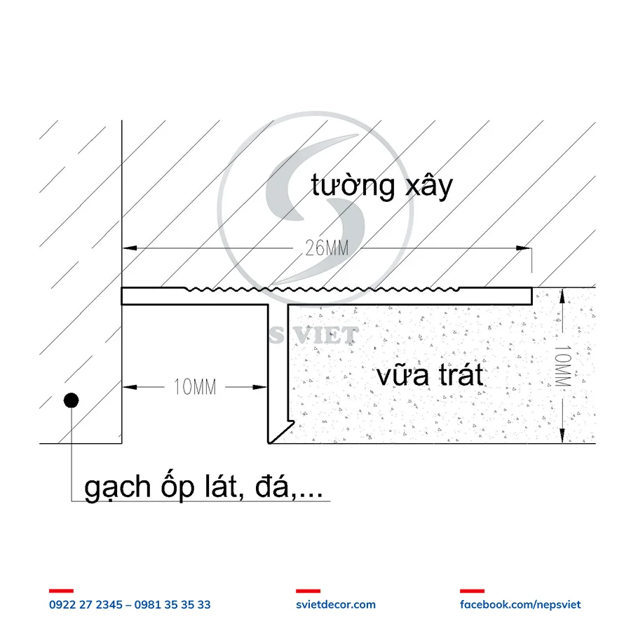 Nẹp Tách Khe Vật Liệu DF10