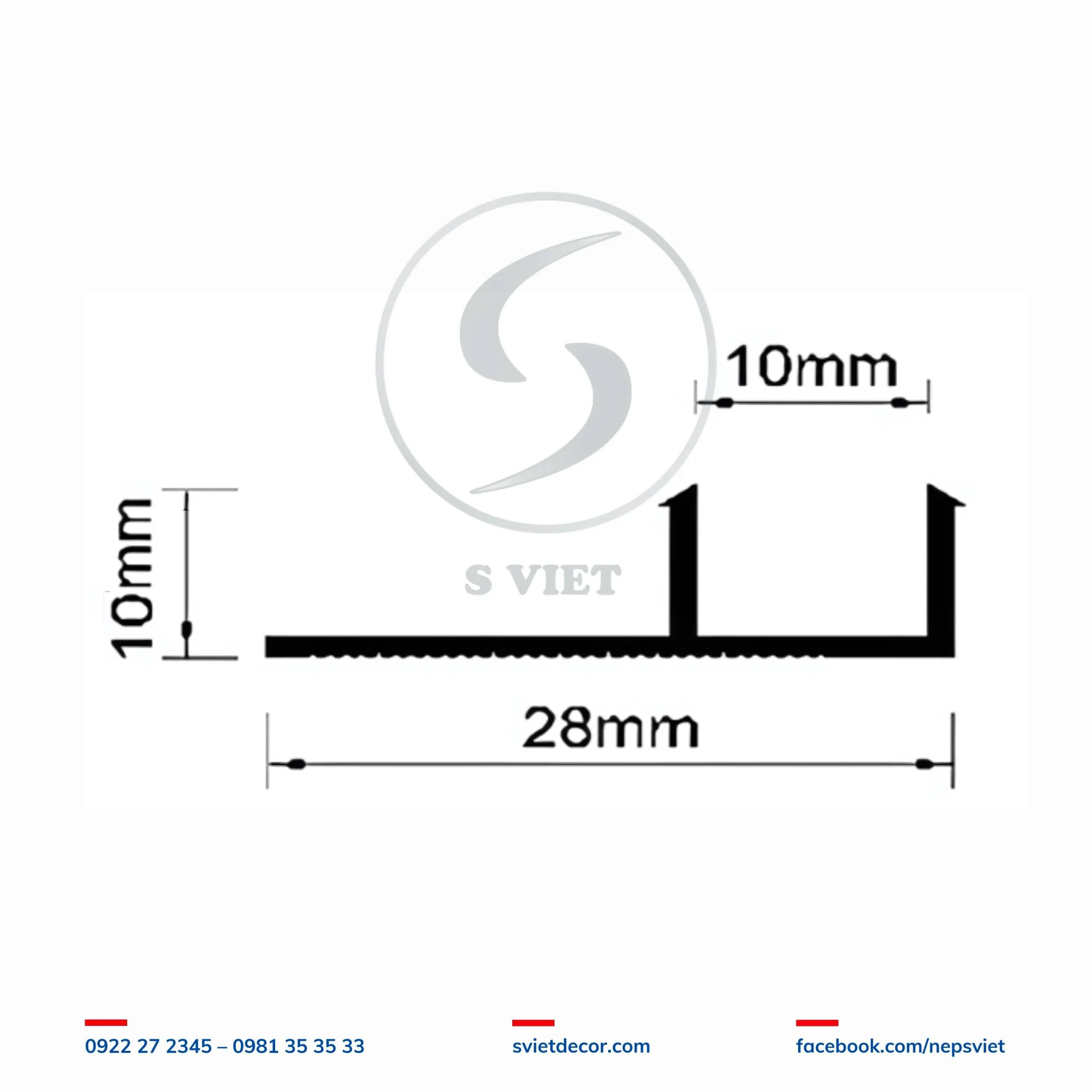 Nẹp Tách Khe Vật Liệu F10