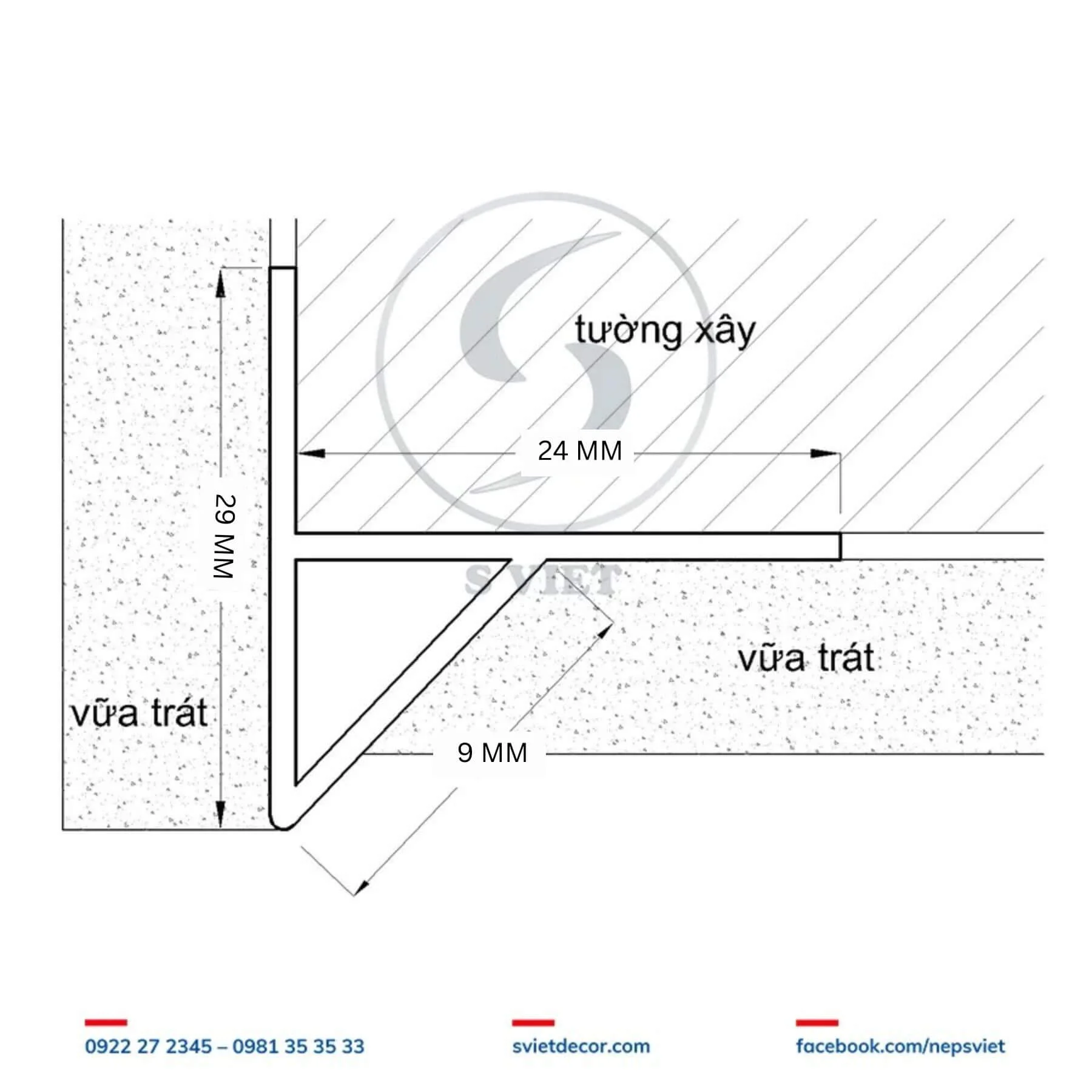 Nẹp ngắt nước dưới NAN-D