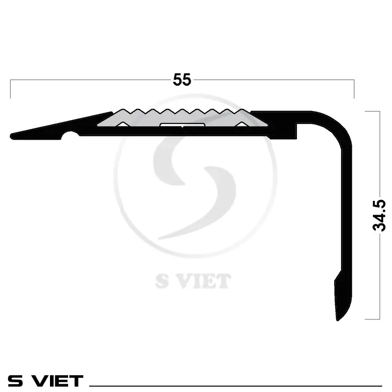 Nẹp mũi bậc cầu thang TL30