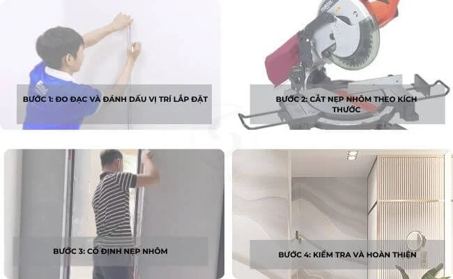 Hướng dẫn thi công nẹp nhôm trang trí tại nhà từ A-Z (1)