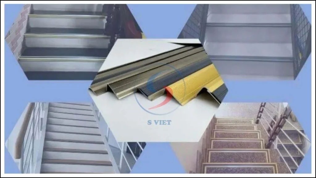 Khám Phá Các Chất Liệu Phổ Biến Của Nẹp Chống Trượt Cầu Thang 1 Ứng dụng nẹp chống trượt cầu thang