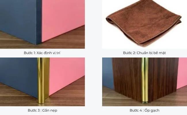 Hướng dẫn thi công nẹp nhômốp lát