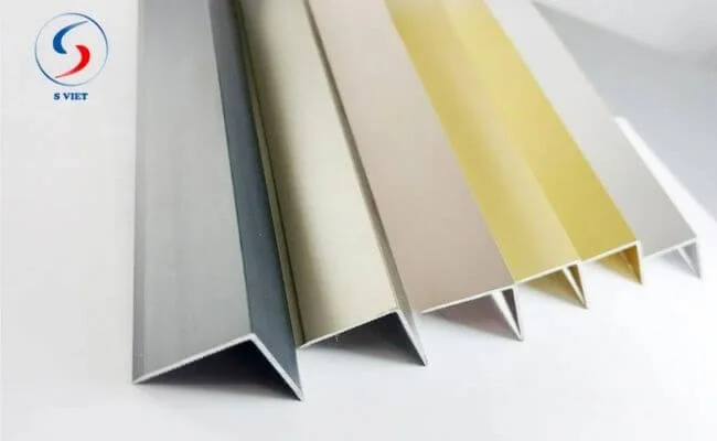 Nẹp V nhôm đa màu sắc, kích thước
