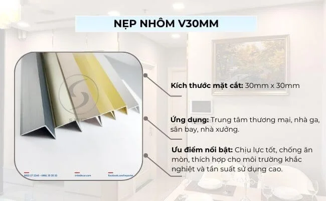 Nẹp nhôm V30