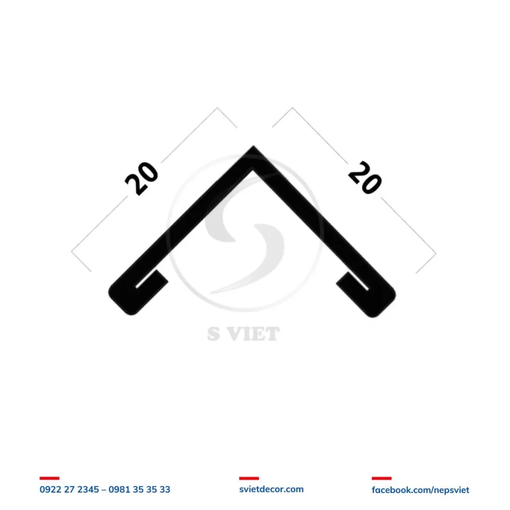 Nẹp inox 201 V20mm