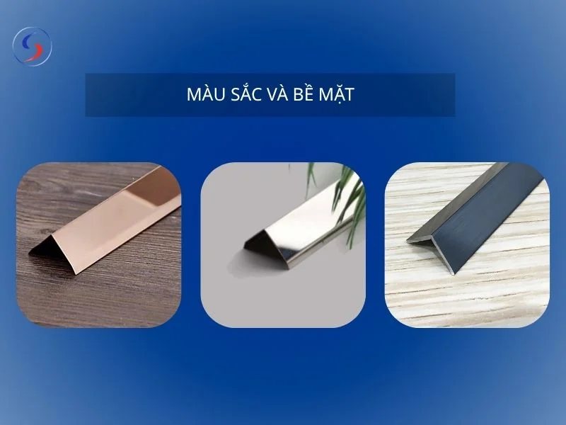Giá - Màu sắc và bề mặt nẹp v inox 197252