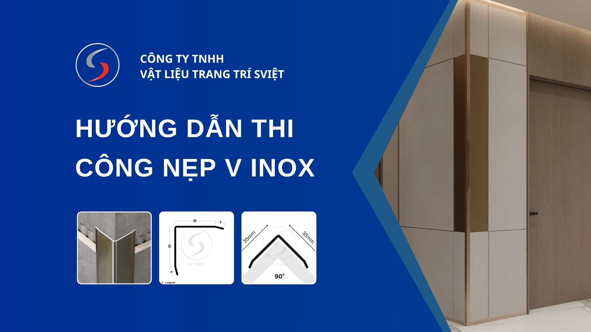 Hướng dẫn thi công nẹp V inox 227251