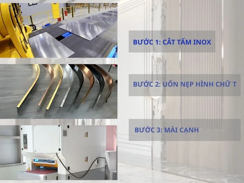 Nẹp T inox Kích thước - quy trình