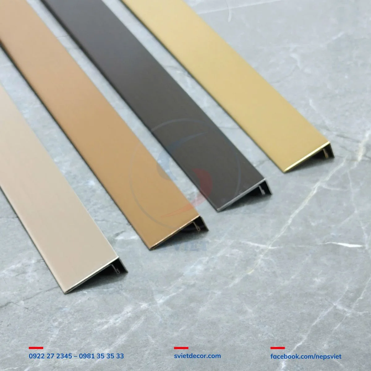Nẹp F25 inox 304 6