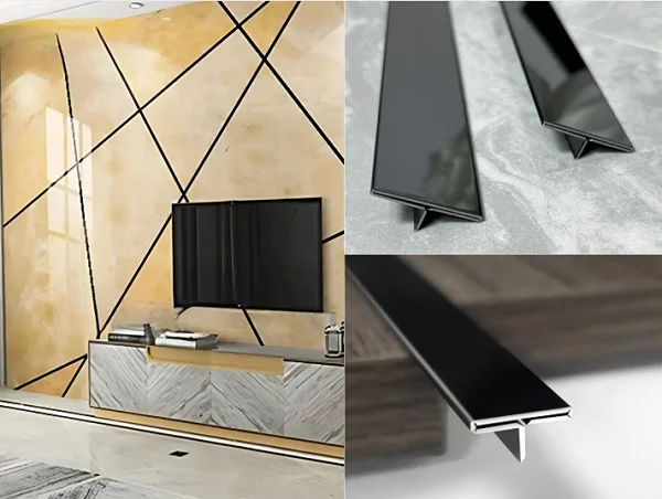 Nẹp inox chữ T màu đen 257255