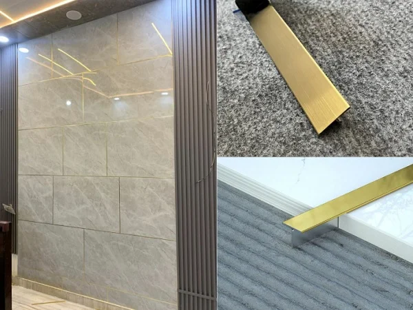 Nẹp inox chữ T màu vàng 257253
