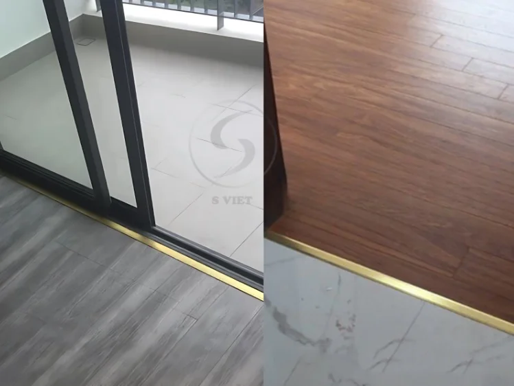 Ứng dụng thực tế của nẹp inox trong thi công sàn gỗ 1