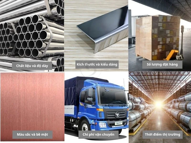 Báo giá nẹp inox chữ L - các yếu tố ảnh hưởng