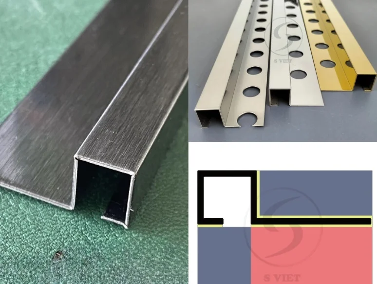 Màu sắc nẹp ốp lát inox GD