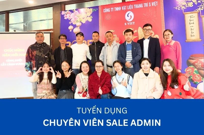 TUYỂN DỤNG CHUYÊN VIÊN SALE ADMIN