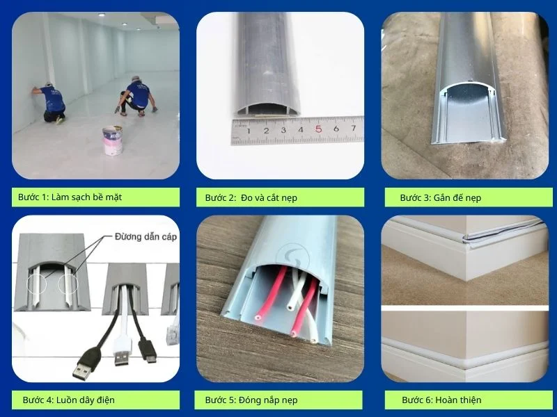 Hướng dẫn thi công nẹp bán nguyệt nhôm và inox từ A – Z
