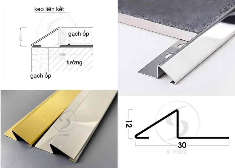 Thi công nẹp inox ốp lát GV 18825