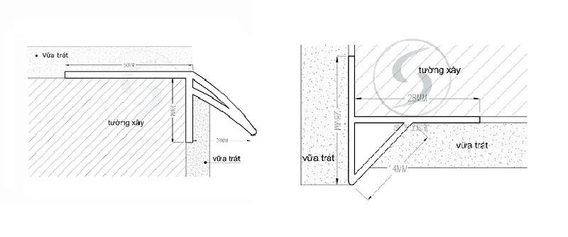 Bản vẽ 2D hướng dẫn thi công nẹp ngắt nước 281025